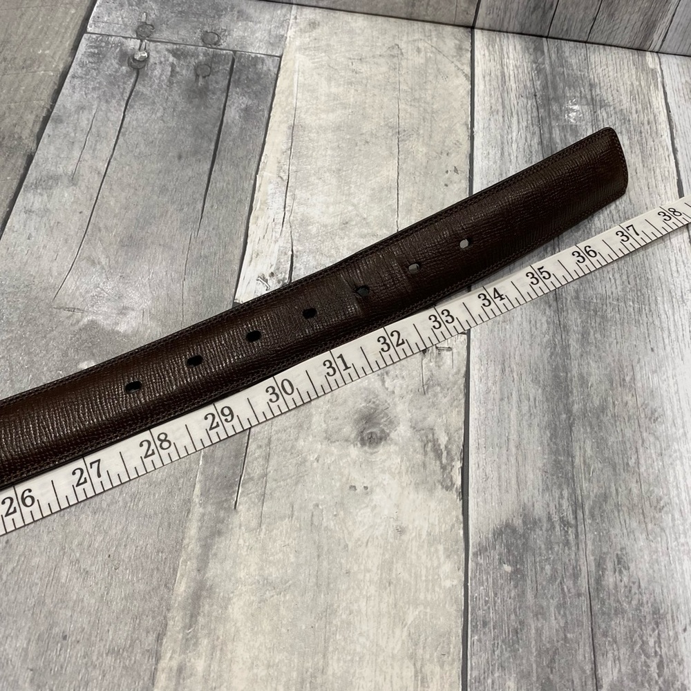 MURANO Men’s Brown Embossed Leather Belt Size 32 - Picture 7 of 7